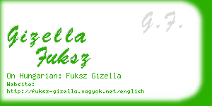 gizella fuksz business card